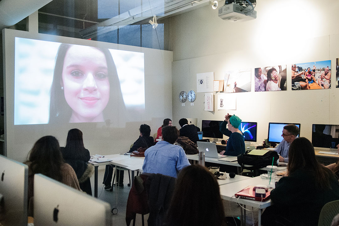 Students Studying Film